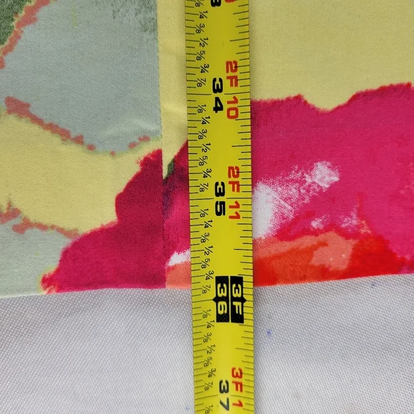 Lauren Ralph Lauren Fit N Flare Dress 12 Floral Square Neck Pockets Sleeveless - Picture 8 of 10